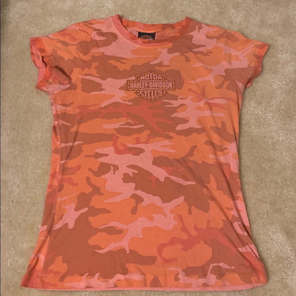 camo harley davidson shirt